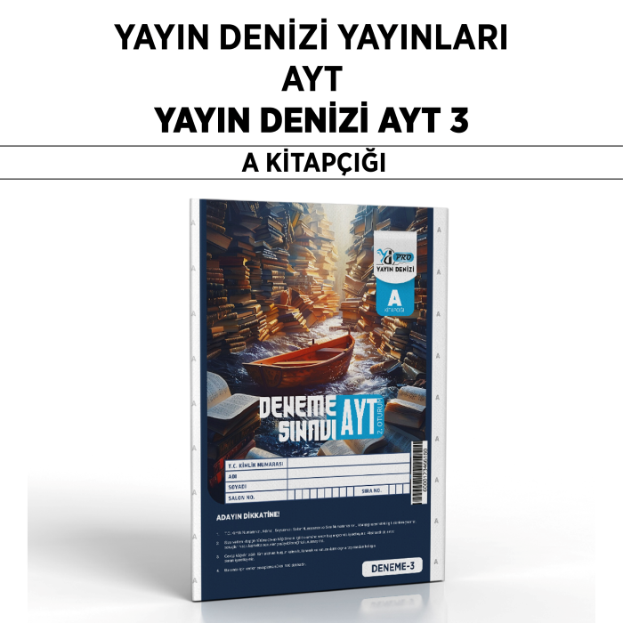 YDENİZİ YKS AYT DENEME SINAVI 3-A - 25-26